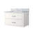 White Single Bath Vanity 30 In. W X 22 In. D, With Carrara Marble Top-1415864493-1415864492