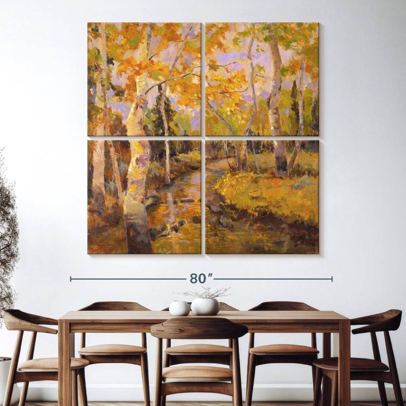 Alvord Four Seasons Aspens III, H 74 po x l 74 po