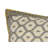 Artisan Hand Loomed Cotton Square Pillow - Gray with Yellow Stitching - 24"-1724909756