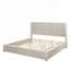 Structure de lit plateforme en bois massif avec tête de lit, aucun sommier nécessaire, sur pied, assemblage facile et conception durable-29865655-29865610