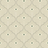 Moroccan Peacock - Bone Wallpaper
