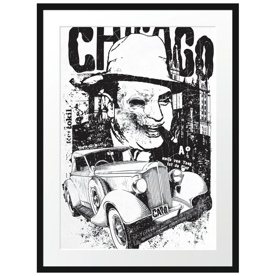 Gerahmtes Poster Chicago Light