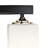 Lecompton 3-Light Black Vanity Light with Satin Etched Glass Shades-58615763