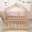 Lit maison en bois avec lit gigogne Iakup-294356112-294356114