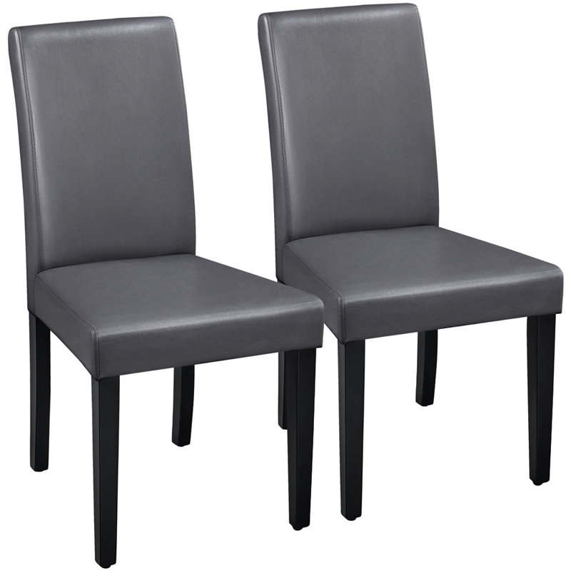 Coan 45cm H Upholstered Side Chair, Dark Grey