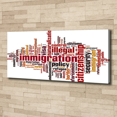 Immigration - Wrapped Canvas Print
