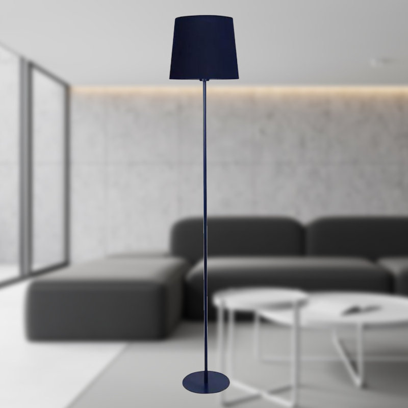 Mieshia Column Floor Lamp, Navy Blue