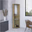 Armoire de coin Rialto, trois tablettes, finition Macadamia