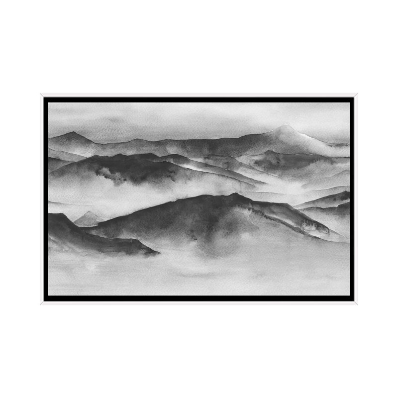 Mountain Spirit by Melissa Selmin - Painting on Canvas, White Framed, 101.6 cm H x 66.04 cm W