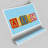 Three Alphabet Blocks Baby Blue Childrens - No Frame Print-48008730