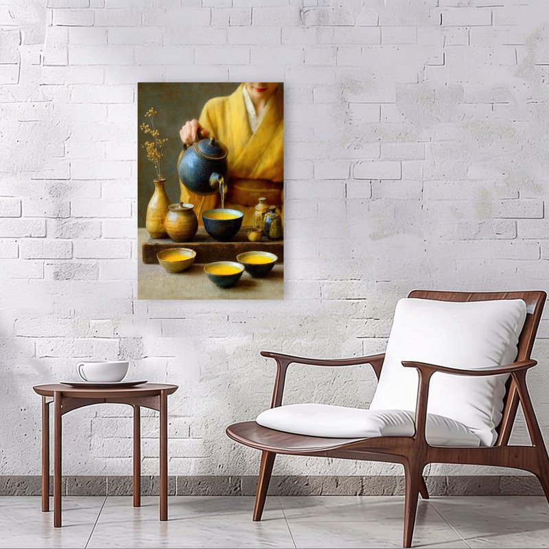 Art mural rustique serein et paisible, H 36 po x l 24 po