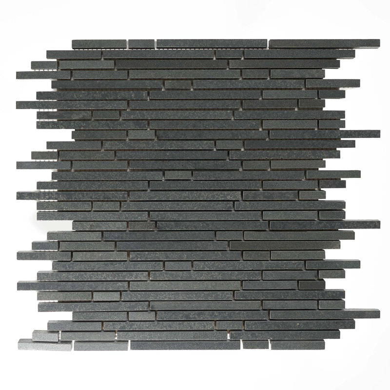 Villa 0.38" x 12" Basalt Linear Wall & Floor Tile