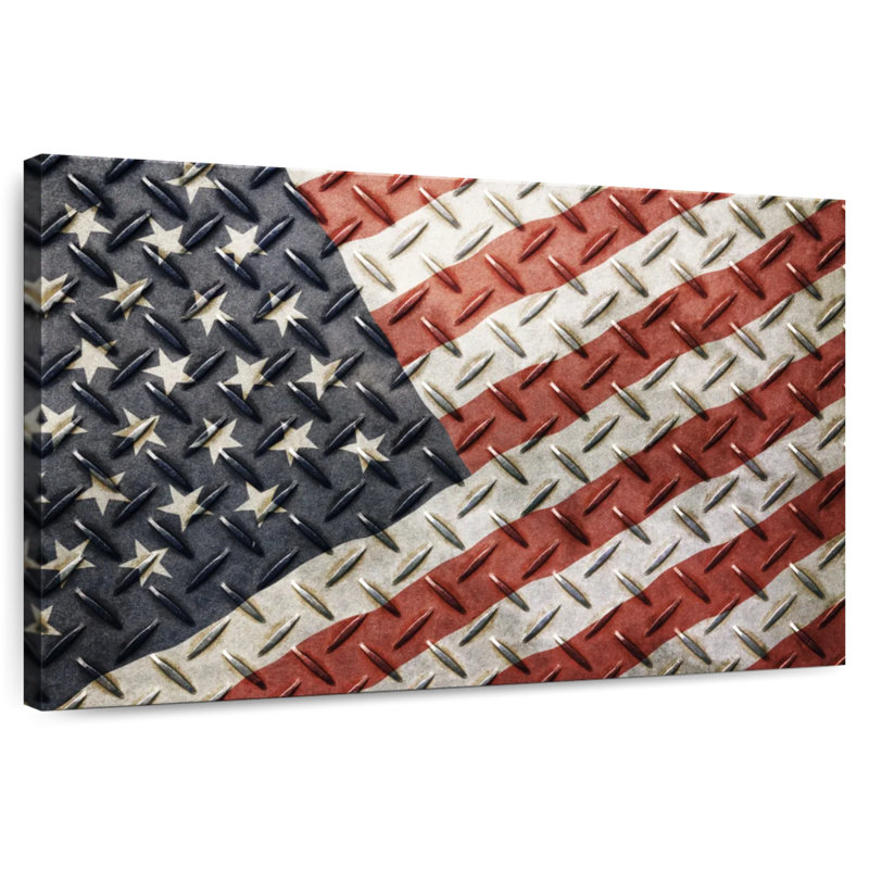 Drapeau américain Borges Steel Mat, H 8 po x l 12 po