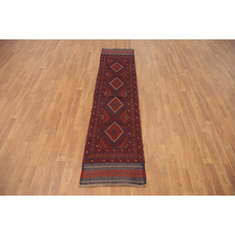 Tribal Wool Traditional Handmade Runner Rug 2x7