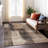 Machine Washable Indoor/Outdoor Cicel ACN1202 Brown Rug-109530013