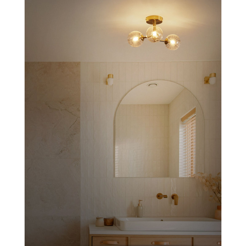 MARICAO 3 - Light Brass Geometric Pendant