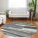 Premium Machine Washable Prisco Charcoal Rug