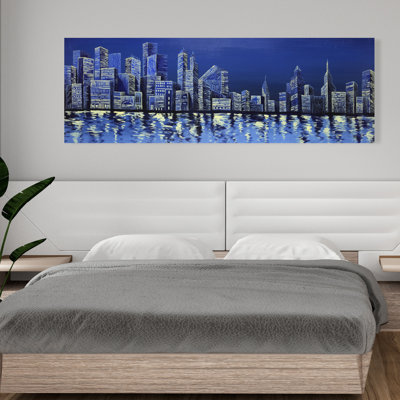 " City Buildings In Blue "