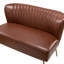 Aymeline 2 Seater Faux Leather Loveseat-2079904812