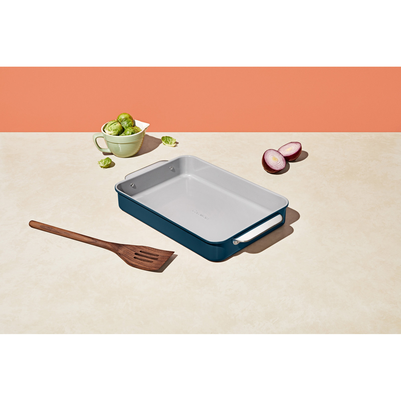 Caraway Nonstick Ceramic Roasting Pan, Navy