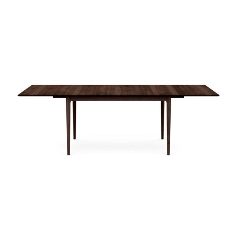 Table à rallonge à quatre pieds Sarah, Cerise fumée, L 42 po x L 96 po