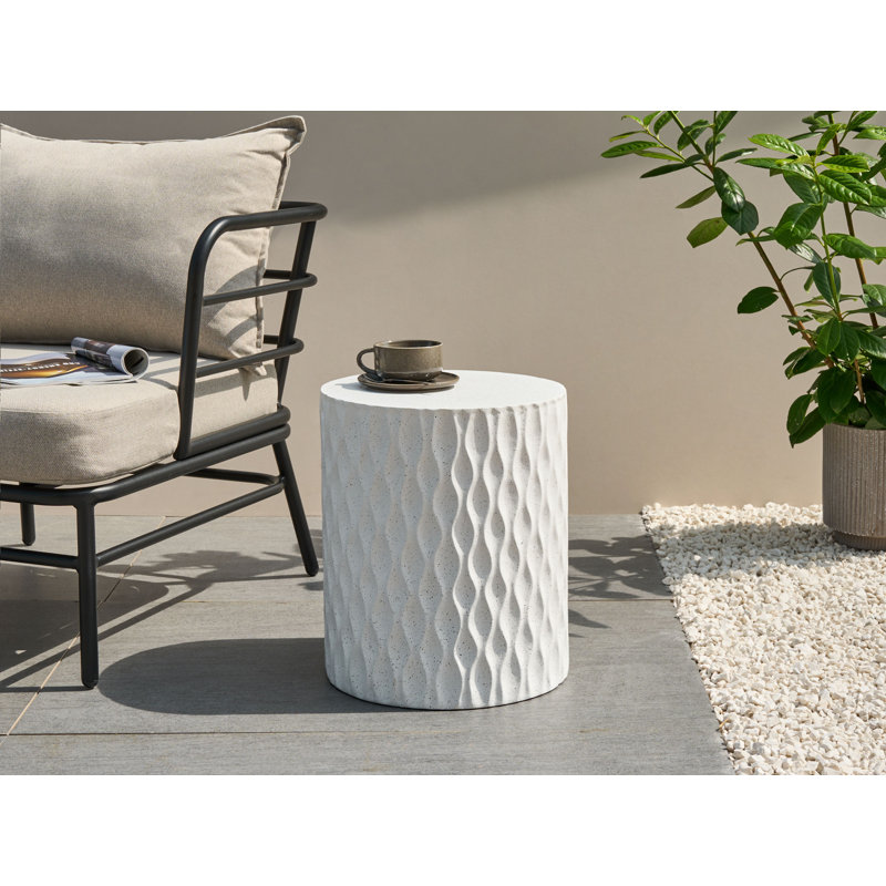 Round 37Cm L Outdoor Side Table