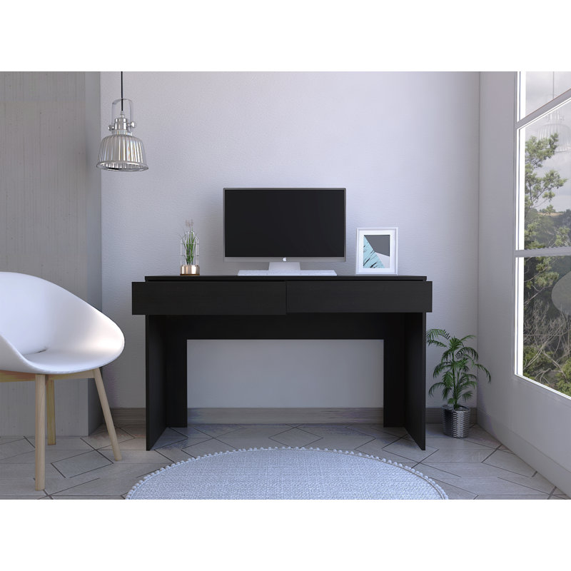 Bureau d'ordinateur à 2 tiroirs