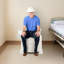 Chaise de chevet pour chevet avec accoudoirs et dossier