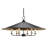 Brussels 6 - Light Wrought Iron Dimmable Classic / Traditional Chandelier