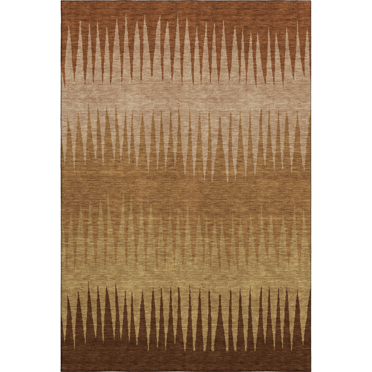 Premium Machine Washable Prisco Paprika Rug