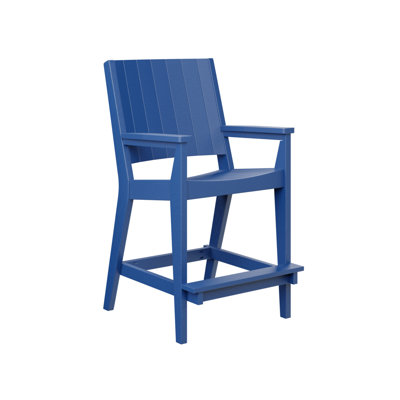 Fauteuil de bar berlinois bleu pacifique berlinois