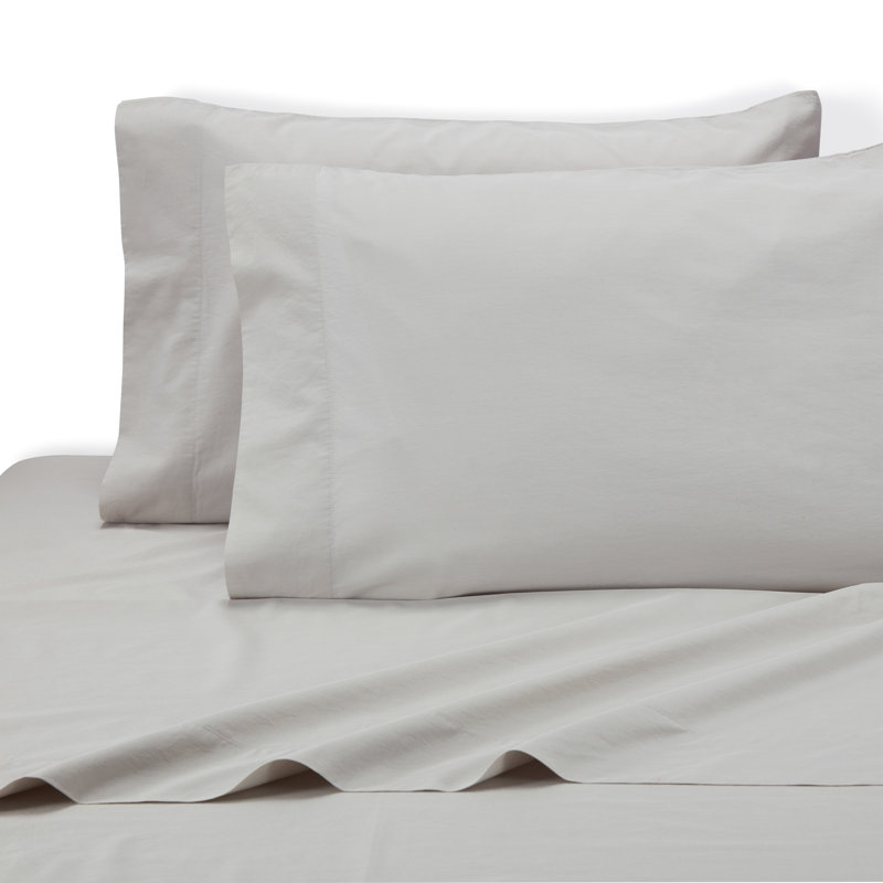 Ludlow Tencel Cotton Pillowcase, Dolphin Gray, King Pillowcase