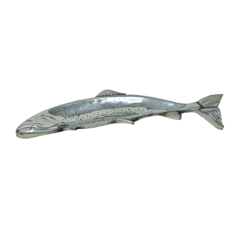 Plateau à poisson en étain