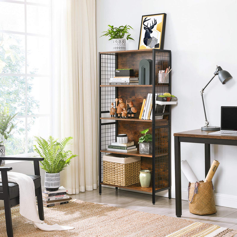 Glisson 155cm H x 74cm W Steel Standard Bookcase