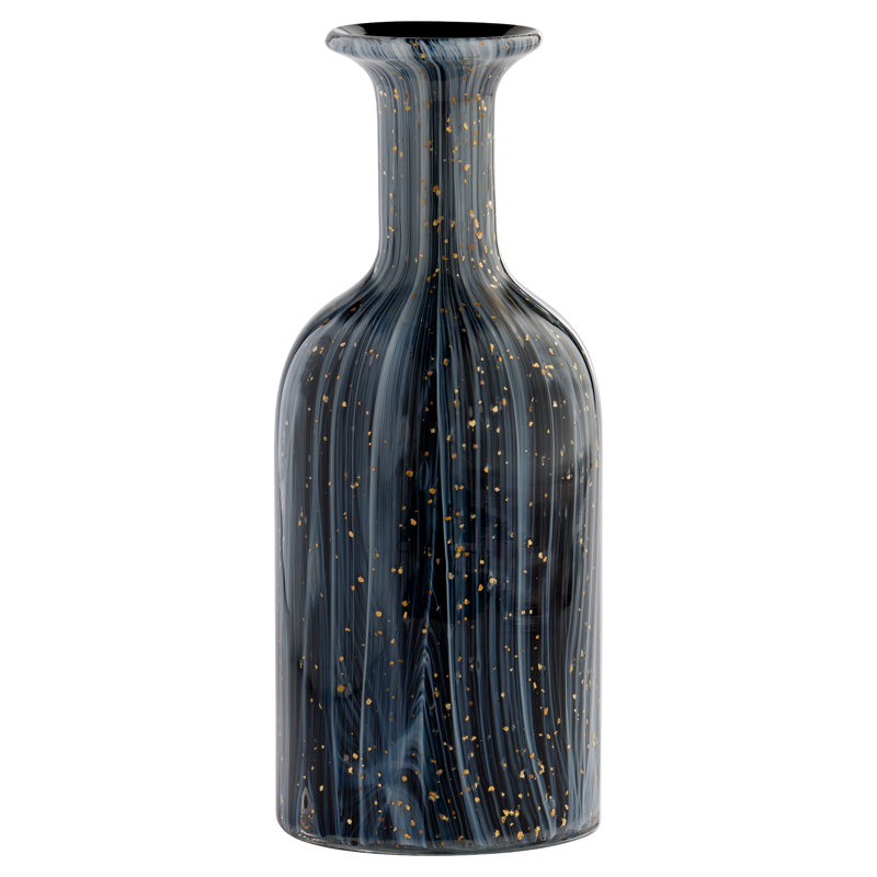 Infinity Handmade Glass Table Vase, 11.25" H x 4.25" W x 4.25" D