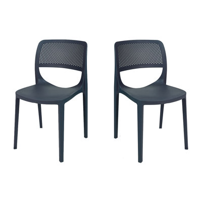 Stacking Patio Dining Side Chair by Rainbow Outdoor