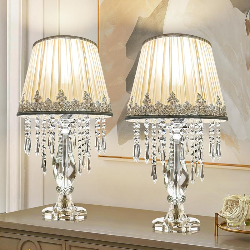Crystal Table Lamp Set of 2