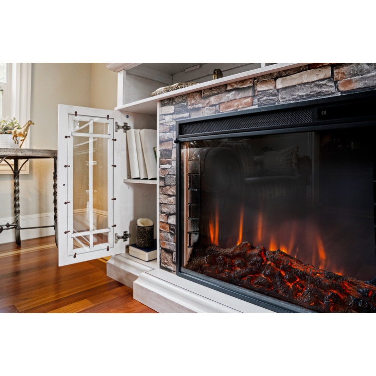 Ebern Designs Whistler 28.9'' W Electric Fireplace Insert u0026 Reviews -  Wayfair Canada