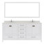Ensemble de meuble-lavabo double 71 po Zaair-245876769