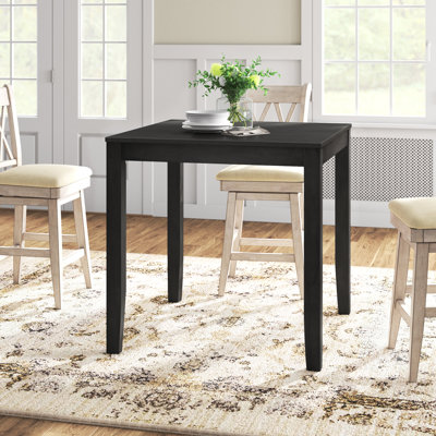 Ance Square with Solid Wood Base Dining Table