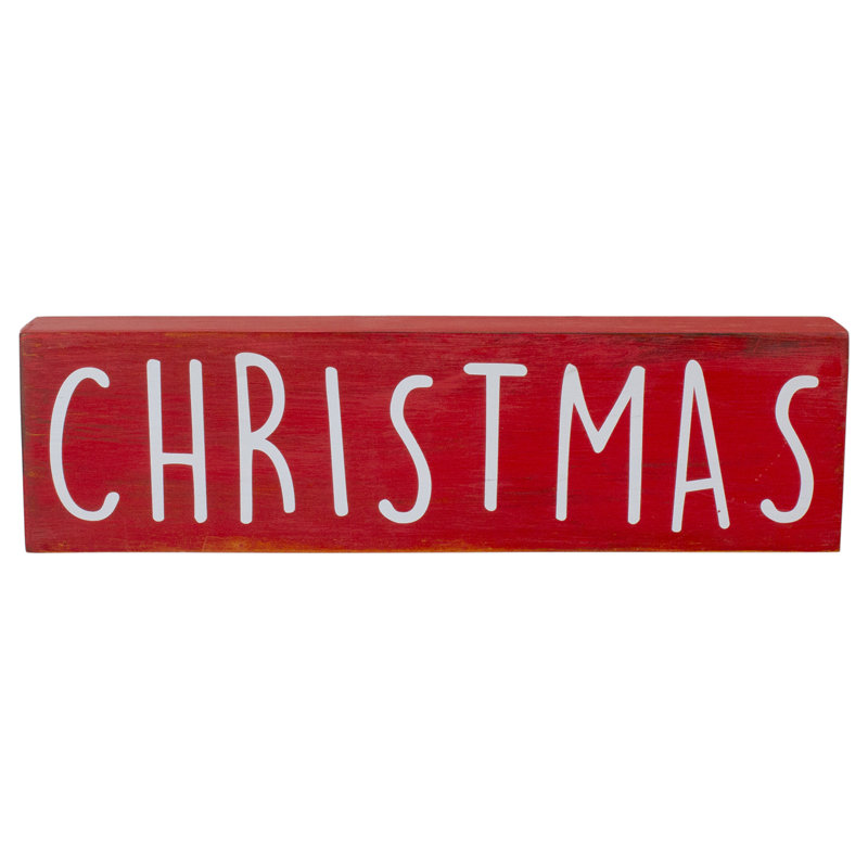 Plaque de table rectangulaire 11,75 po «Christmas»
