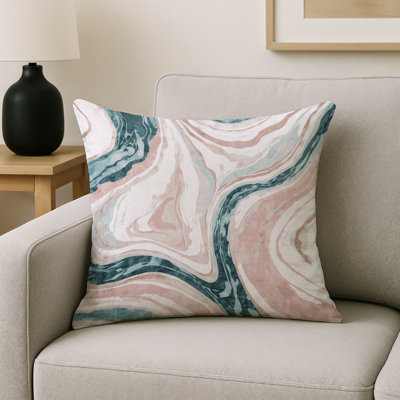 Coussin décoratif intérieur / extérieur bleu Modern Modern