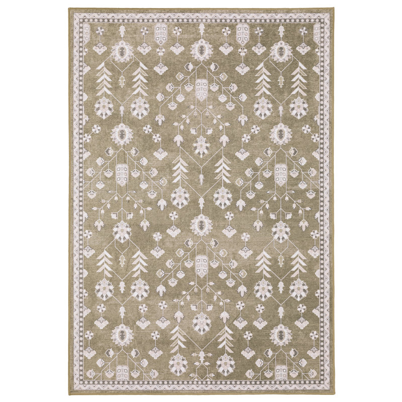Tapis traditionnel lavable Kugler, Rectangle 9 pi 10 po x 12 pi