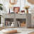 Fluted Nightstand With Charging Station, 23" Wide 1 Drawers Night Stand,End Table With Open Storage,Farmhouse Bed Side Tables, Wood Dresser For Bedroom, Living Room, Closet-2093024186