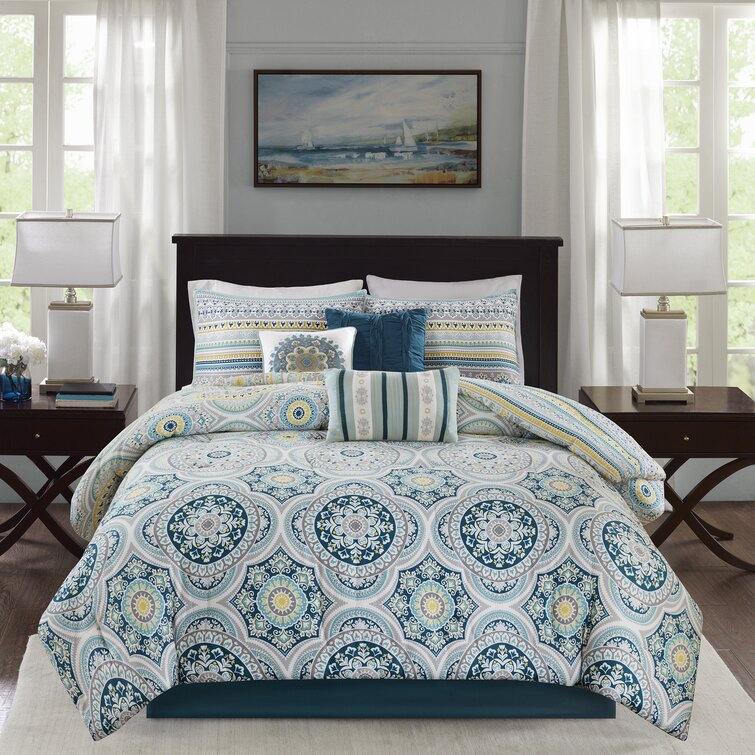 Andover Mills™ Guthridge Microfiber Floral Comforter Set with Cotton Bed  Sheets & Reviews