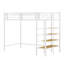 Lit mezzanine simple avec escalier de rangement et tablette supérieure avec structure de lit mezzanine simple en métal-272397330