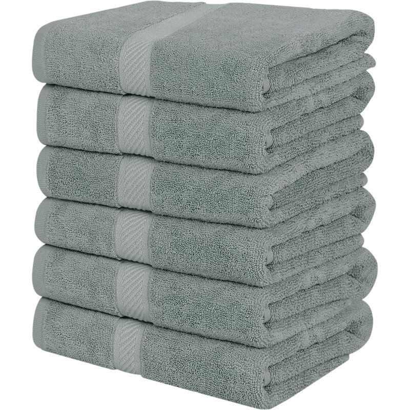 Cassada Cotton Bath Towel, Cool Gray