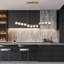 12 - Light LED Dimmable Linear Kitchen Island Pendant with Remote Control Included-1655285111