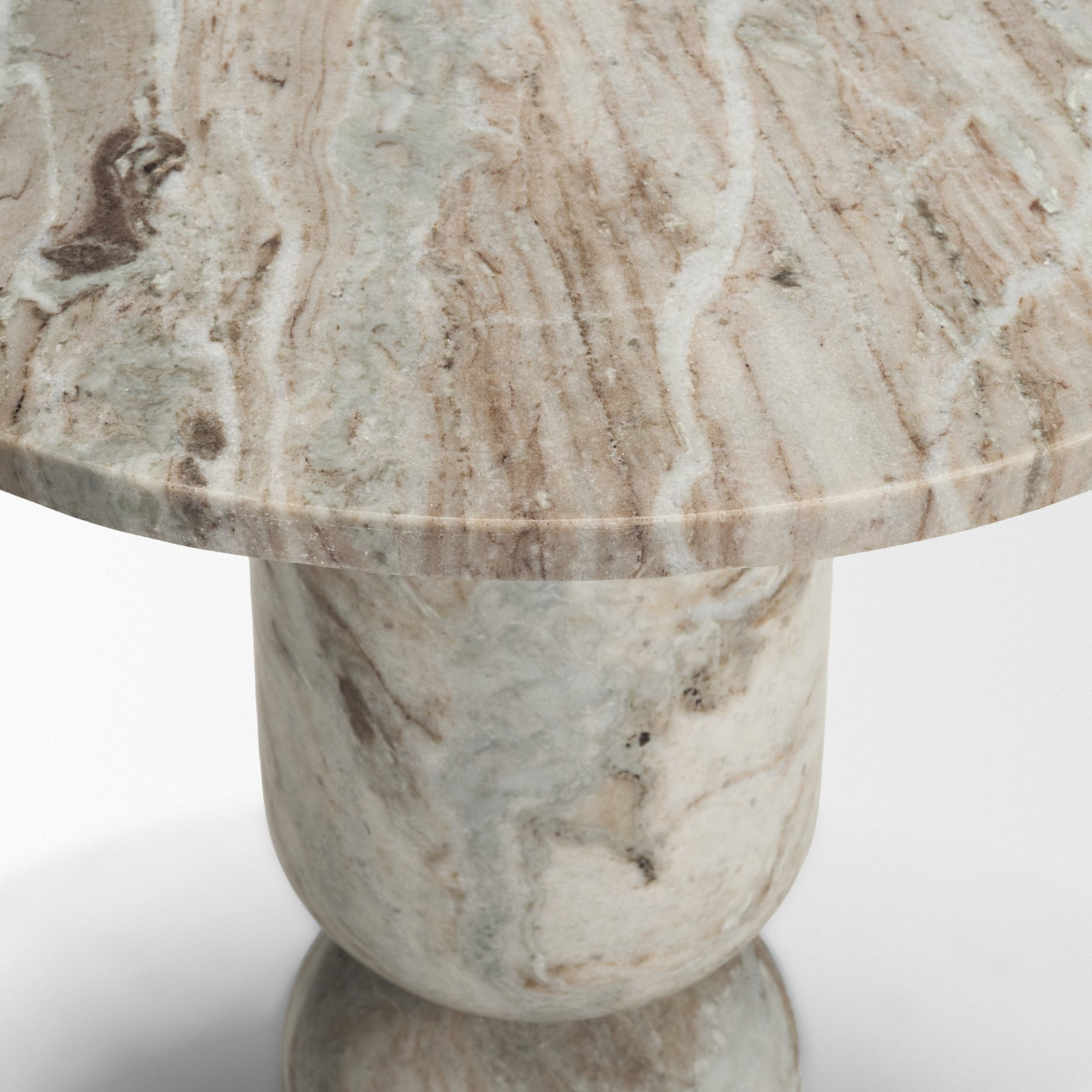 22" Genuine Marble End Table