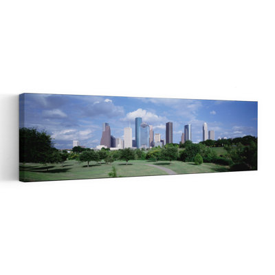 Paysage urbain, art abstrait de la ville de Houston, Tx